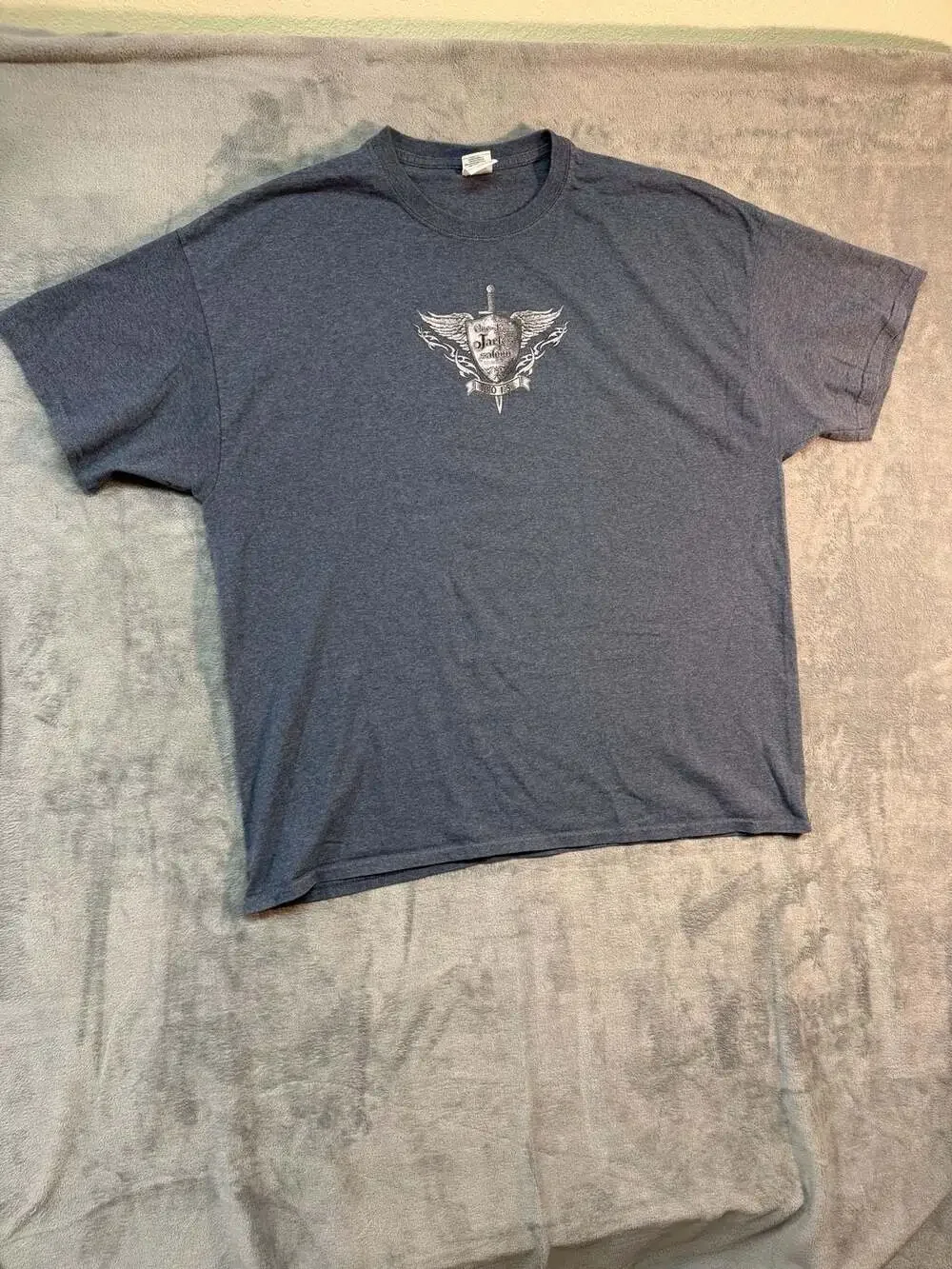 Y2k biker vintage Cotton One-Eyed Jack's Saloon Sturgis 2015 Bear Graphic 2XL